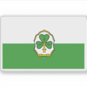 Vlag van Fürth, Duitsland Sticker (Voorkant)