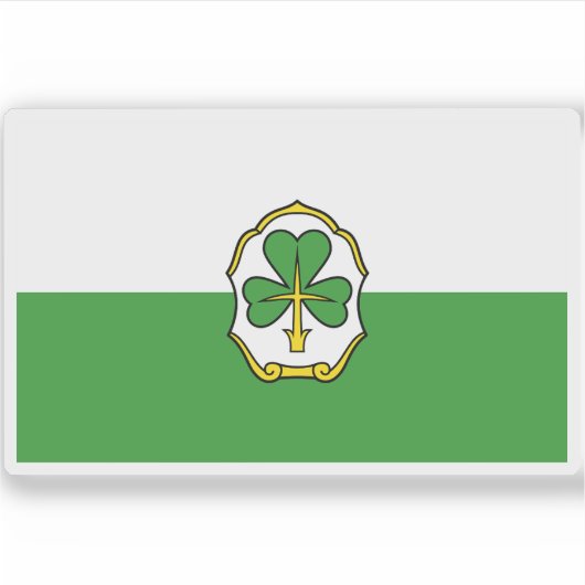 Vlag van Fürth, Duitsland Sticker (Voorkant)