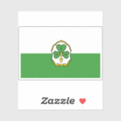 Vlag van Fürth, Duitsland Sticker (Vel)