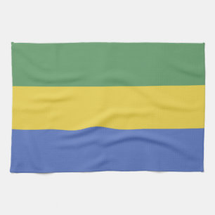 Vlag van Gaboen Theedoek