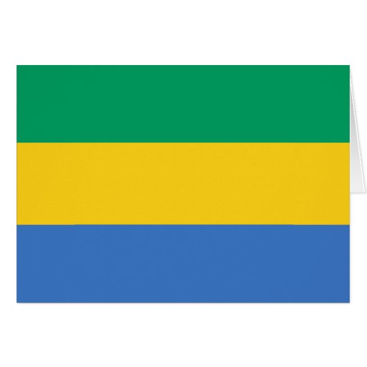 Vlag van Gabon (Voorkant Horizontaal)