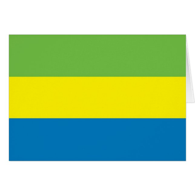 Vlag van Gabon (Voorkant Horizontaal)