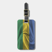 Vlag van Gabon Bagagelabel (Voorkant verticaal)