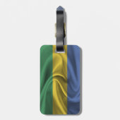 Vlag van Gabon Bagagelabel (Achterkant verticaal)