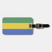 vlag van Gabon Bagagelabel (Voorkant horizontaal)
