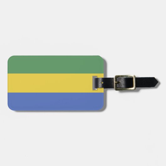 vlag van Gabon Bagagelabel (Voorkant horizontaal)