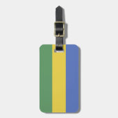 vlag van Gabon Bagagelabel (Voorkant verticaal)