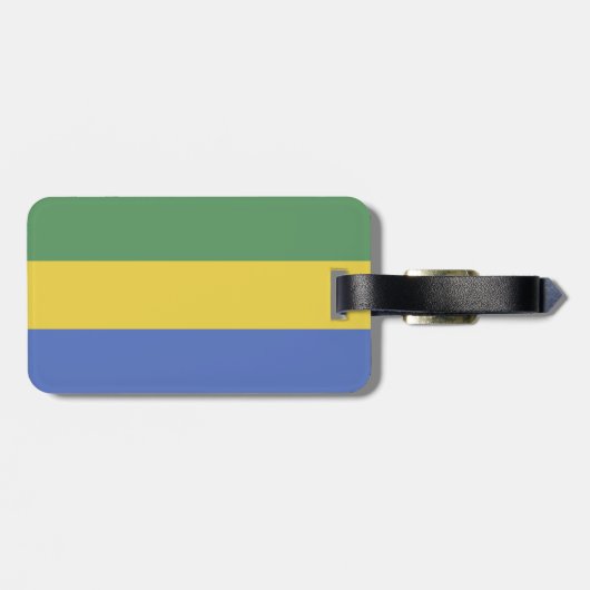 vlag van Gabon Bagagelabel (Achterkant horizontaal)