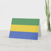 vlag van Gabon Bedankkaart (Voorkant)