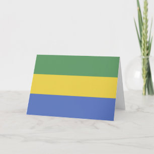 vlag van Gabon Bedankkaart