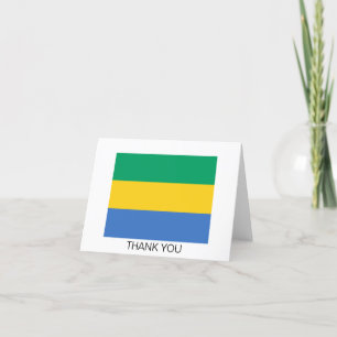 Vlag van Gabon Bedankkaart