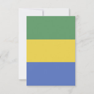 vlag van Gabon Bedankkaart