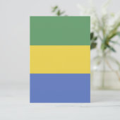 Vlag van Gabon Bedankkaart (Staand voorkant)