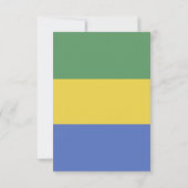 Vlag van Gabon Bedankkaart (Achterkant)