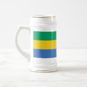 Vlag van Gabon Bierpul (Links)