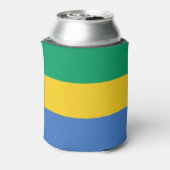 Vlag van Gabon Blikjeskoeler (Blikje Achterkant)