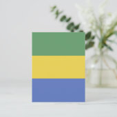 vlag van Gabon Briefkaart (Staand voorkant)