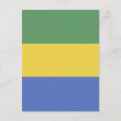 vlag van Gabon Briefkaart (Voorkant)