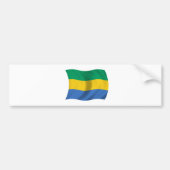 Vlag van Gabon Bumpersticker (Voorkant)