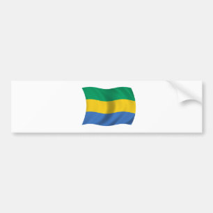 Vlag van Gabon Bumpersticker
