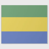 vlag van Gabon Cadeaupapier (Vlak)