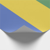 vlag van Gabon Cadeaupapier (Hoek)