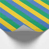 Vlag van Gabon Cadeaupapier (Hoek)