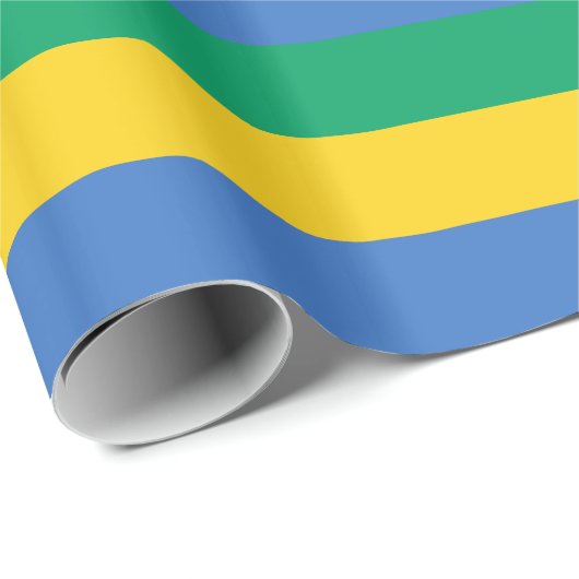 Vlag van Gabon Cadeaupapier (Rol Hoek)