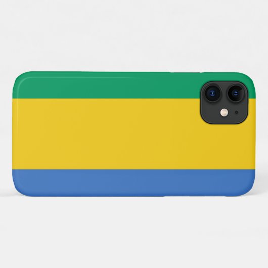 Vlag van Gabon Case-Mate iPhone Case (Achterkant (horizontaal))