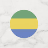 vlag van Gabon Confetti (Kleine voorkant)