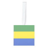 vlag van Gabon Decoratie (Voorkant)