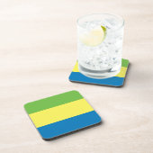 Vlag van Gabon Drankjes Onderzetter (Rechterzijde)