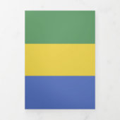 vlag van Gabon Drieluik Kaart (Cover)