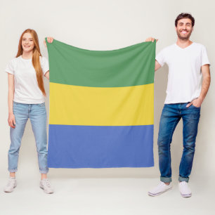 vlag van Gabon Fleece Deken