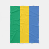 Vlag van Gabon Fleece Deken (Voorkant)