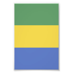 vlag van Gabon Foto Afdruk
