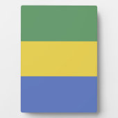 vlag van Gabon Fotoplaat (voorkant)