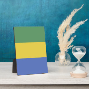 vlag van Gabon Fotoplaat