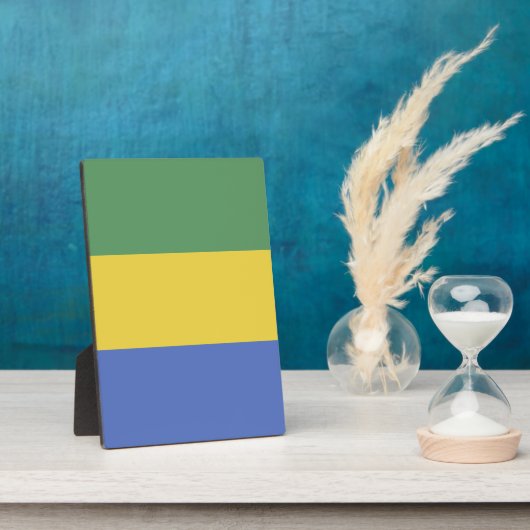 vlag van Gabon Fotoplaat (Zijkant)