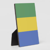 vlag van Gabon Fotoplaat (Zijkant)