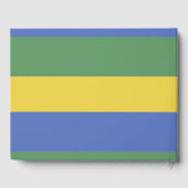 vlag van Gabon Gastenboek (Achterkant)