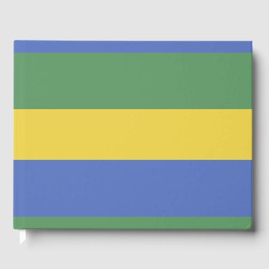 vlag van Gabon Gastenboek (Voorkant)