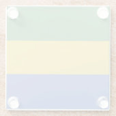 vlag van Gabon Glazen Onderzetter (Achterkant)