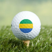 Vlag van Gabon Golfballen (Insitu Shirt)