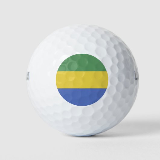 vlag van Gabon Golfballen (Voorkant)