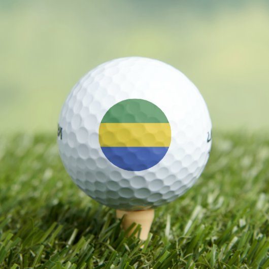 vlag van Gabon Golfballen (Insitu Shirt)