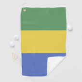 Vlag van Gabon Golfhanddoek (Insitu)