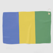 Vlag van Gabon Golfhanddoek (Horizontaal)