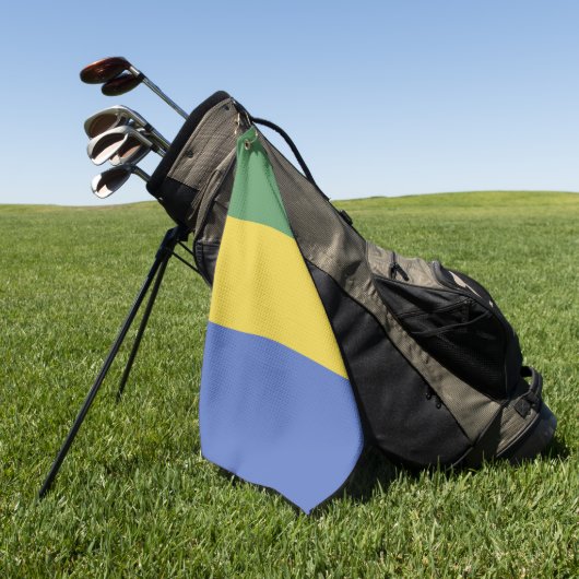 Vlag van Gabon Golfhanddoek (Groen)