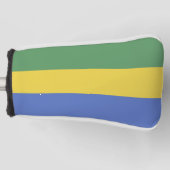 vlag van Gabon Golfheadcover (Voorkant)